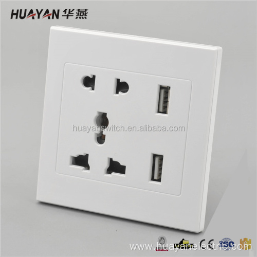 Multi-Function Waterproof Usb Wall Socket Outlet With Switch